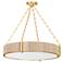 Hudson Valley Quebec 30 3/4" Wide Gold Leaf Modern Drum Chandelier