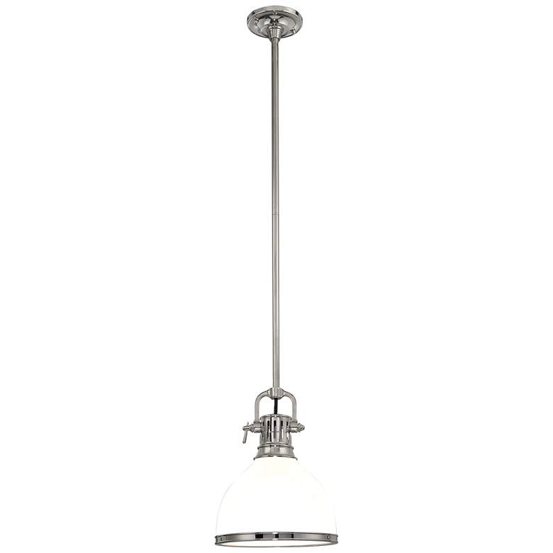 Image 1 Hudson Valley Randolph 13" Wide Polished Nickel 1 Light Pendant