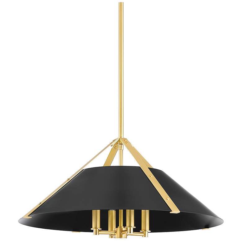 Image 1 Hudson Valley Raymond 26 In. Steel 4 Light Pendant