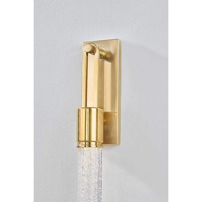 Image 2 Hudson Valley Raynham 3" 1 Lt. Aged Brass Wall Sconce more views