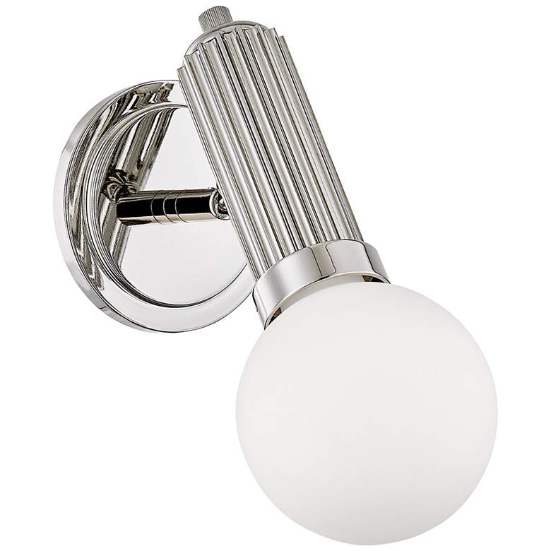 Image 1 Hudson Valley Reade 11 3/4 inchH Polished Nickel LED Wall Sconce
