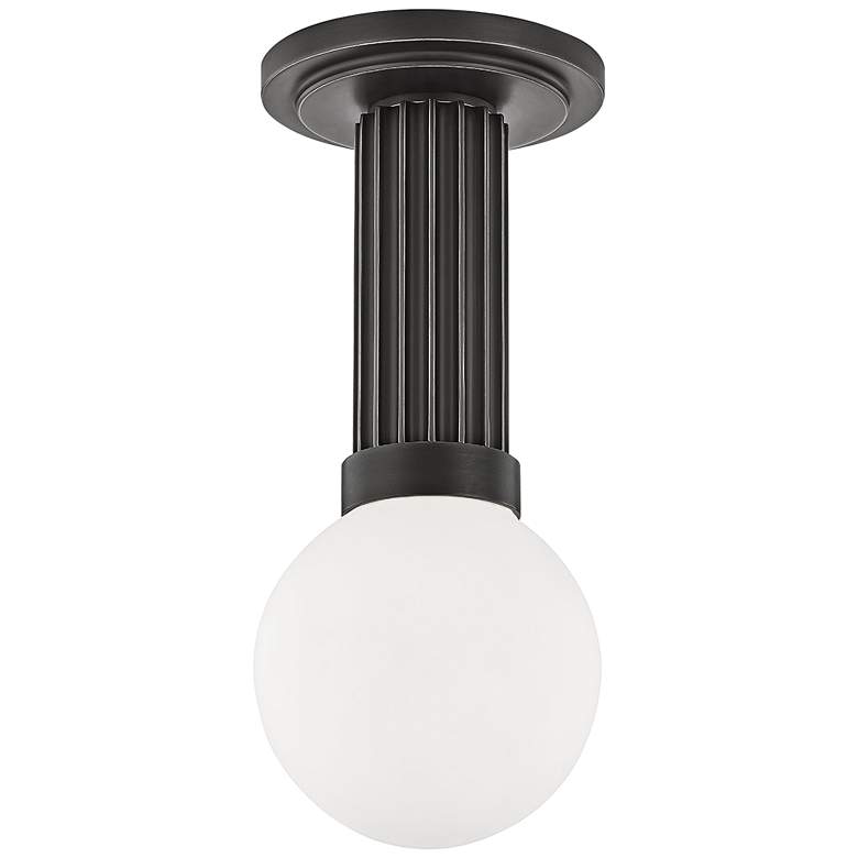 Image 1 Hudson Valley Reade 5" Wide Old Bronze LED Ceiling Light