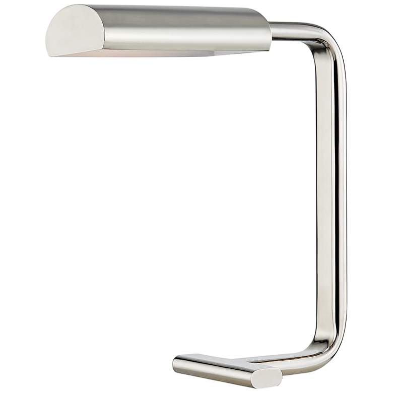 Image 1 Hudson Valley Renwick 18 1/2 inch Polished Nickel Modern LED Desk Lamp