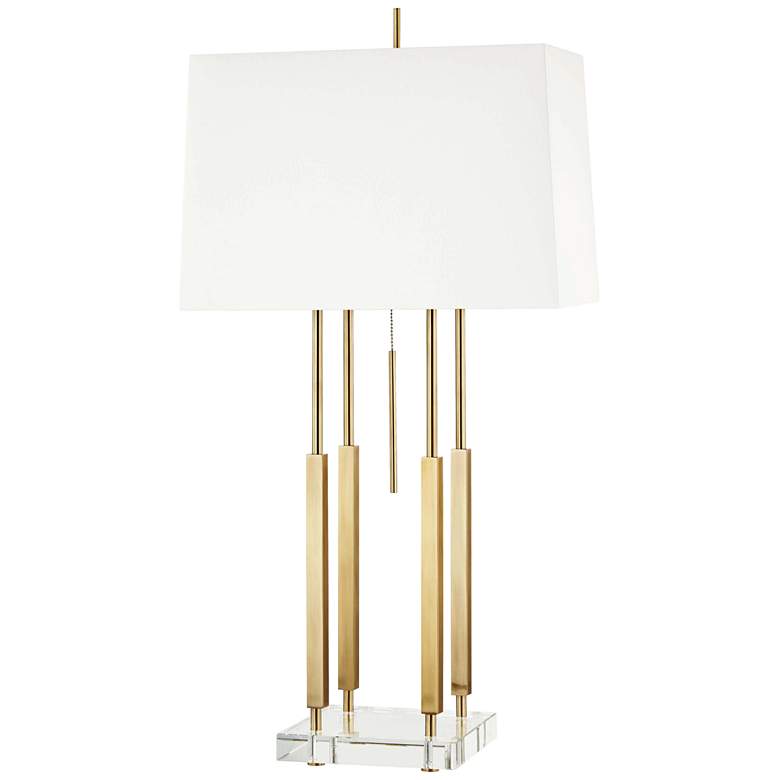Image 1 Hudson Valley Rhinebeck Aged Brass Table Lamp