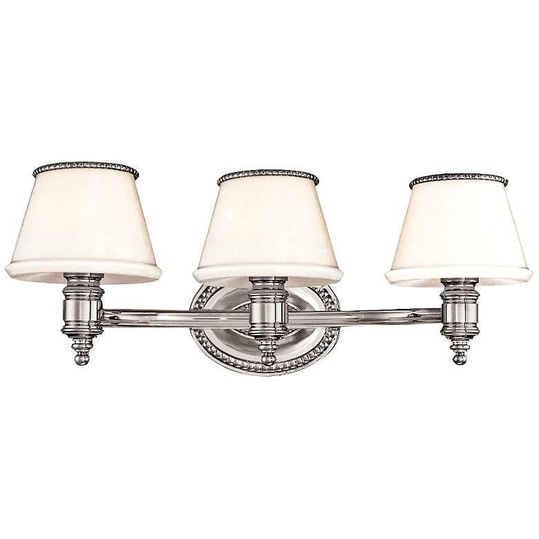 Image 1 Hudson Valley Richmond 3-Light 23 3/4"W Nickel Bath Light