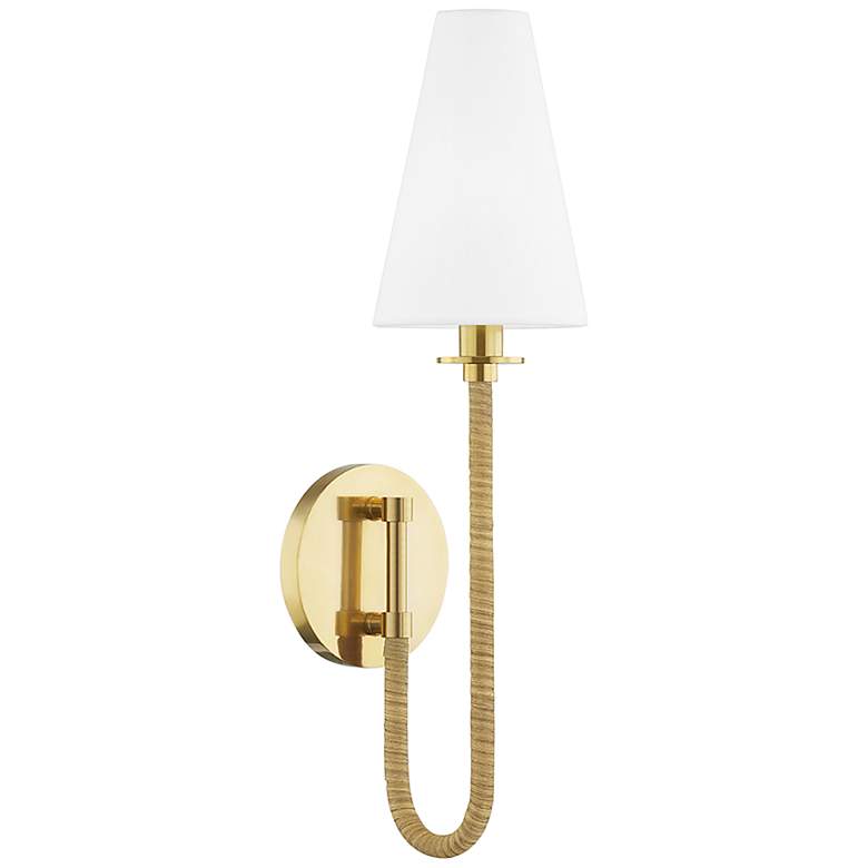 Image 2 Hudson Valley Ripley 18 3/4 inch High Aged Brass LED Wall Sconce