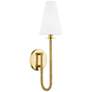 Thumbnail2 of Hudson Valley Ripley 18 3/4" High Aged Brass LED Wall Sconce