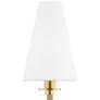 Thumbnail3 of Hudson Valley Ripley 18 3/4" High Aged Brass LED Wall Sconce more views