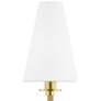 Hudson Valley Ripley 18 3/4" High Aged Brass LED Wall Sconce