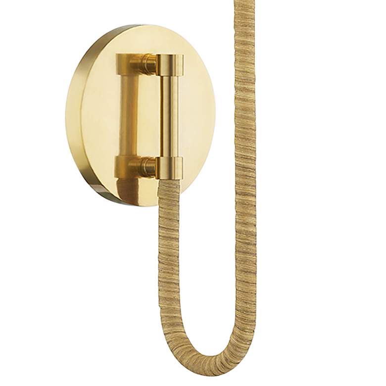Image 4 Hudson Valley Ripley 18 3/4 inch High Aged Brass LED Wall Sconce more views