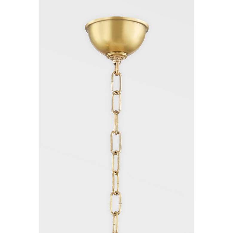 Image 5 Hudson Valley Ripley 31 3/4" Wide Aged Brass 6-Light Chandelier more views