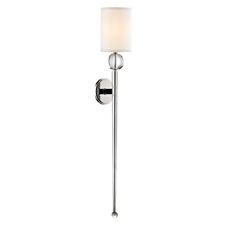 Image 2 Hudson Valley Rockland 37" High Polished Nickel Wall Sconce