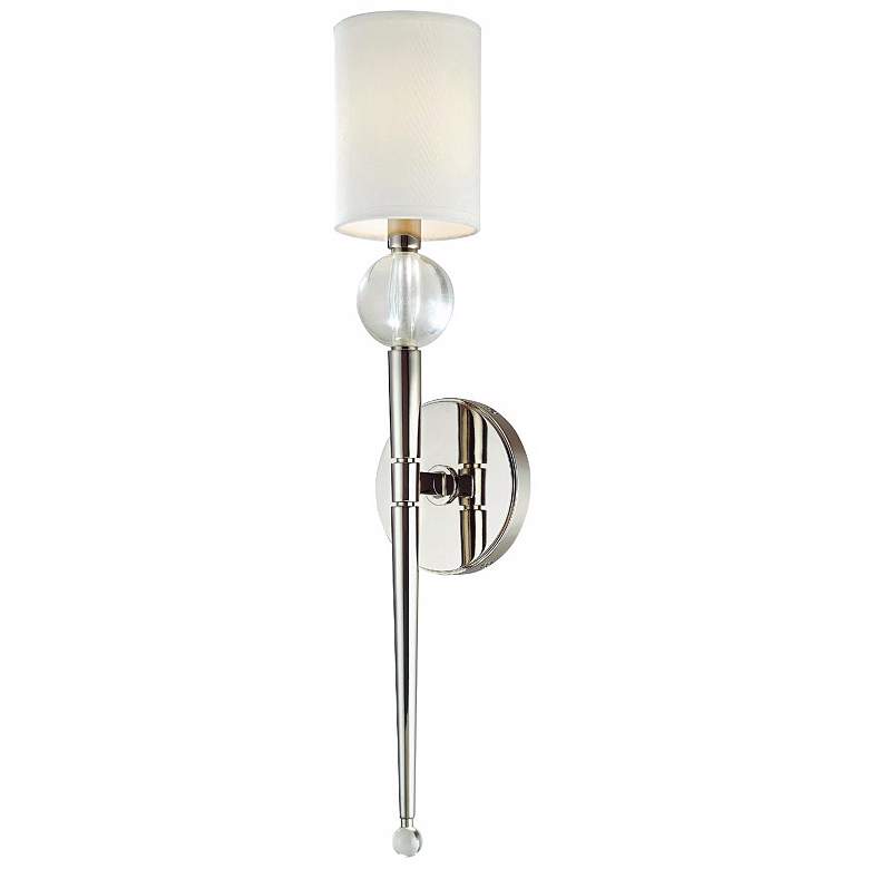 Image 2 Hudson Valley Rockland Nickel 20 1/2 inch High Wall Sconce