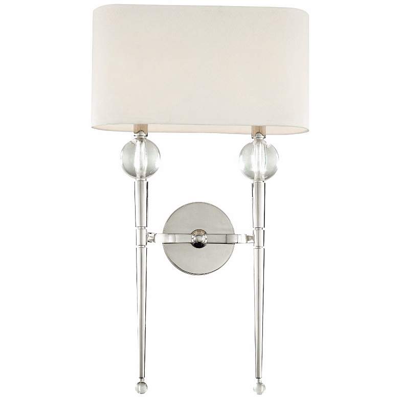 Image 1 Hudson Valley Rockland Polished Nickel 22 1/4"H Wall Sconce