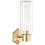 Hudson Valley Roebling 14 3/4" High Aged Brass Wall Sconce