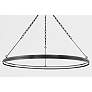 2_Hudson Valley Rosendale 56" Wide Modern Old Bronze LED Ring Chandelier more views