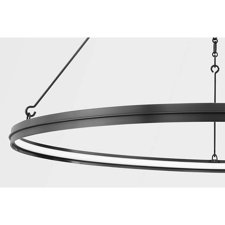 Image 3 Hudson Valley Rosendale 56"W Old Bronze LED Ring Chandelier more views