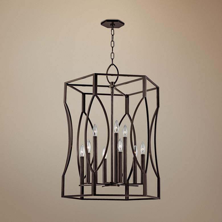 Image 1 Hudson Valley Roswell 23" Wide Old Bronze Pendant Light