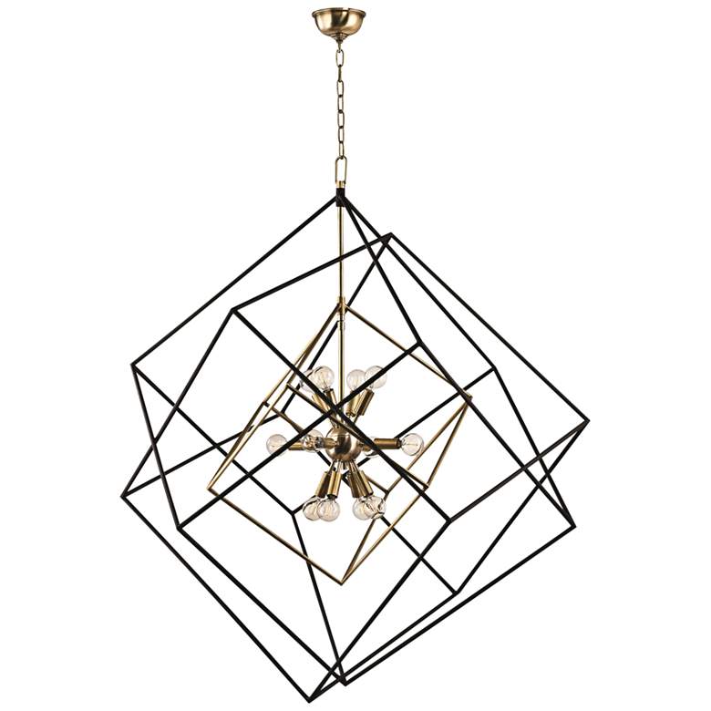 Image 2 Hudson Valley Roundout 34" Wide Aged Brass Modern Pendant Light