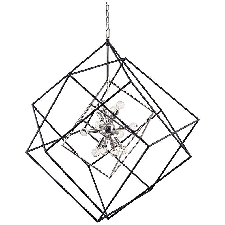 Image 1 Hudson Valley Roundout 34" Wide Polished Nickel 12 Light Pendant