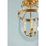 2_Hudson Valley Rousham 12 3/4" Wide Brass Clear Glass Ceiling Light more views