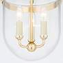 4_Hudson Valley Rousham 12 3/4" Wide Brass Clear Glass Ceiling Light more views