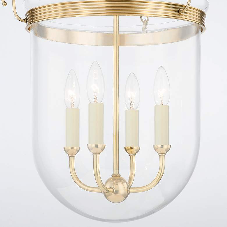Image 3 Hudson Valley Rousham 15.75 In. Brass 4 Light Lantern more views