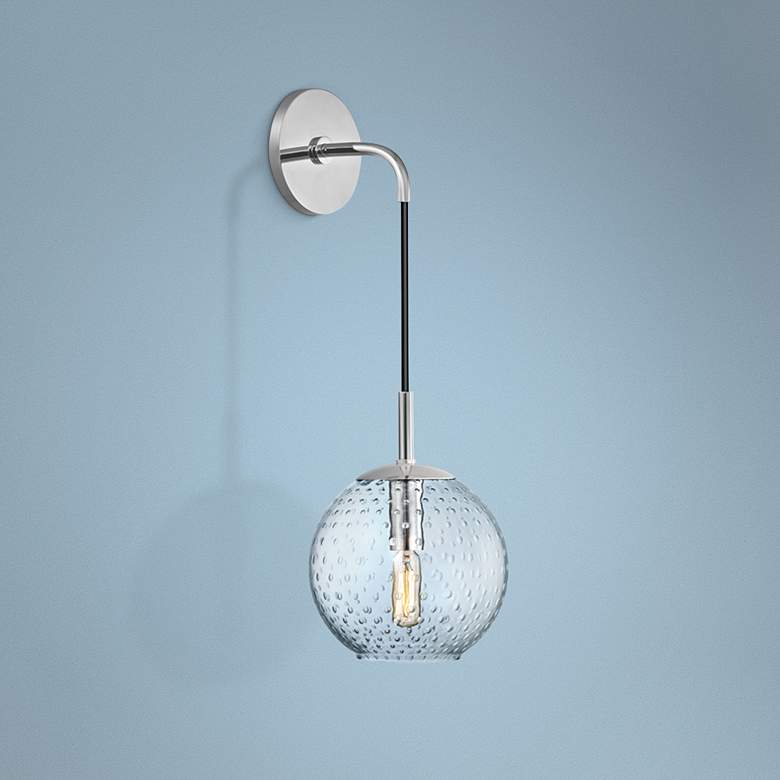 Image 1 Hudson Valley Rousseau 14" H Polished Chrome Wall Sconce