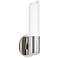 Hudson Valley Rowe 12 1/2"H Polished Nickel LED Modern Wall Sconce