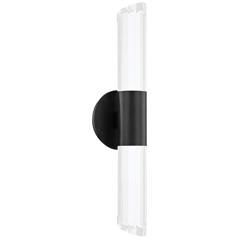 Image 1 Hudson Valley Rowe 20 1/4"H Bronze 2-Light LED Wall Sconce