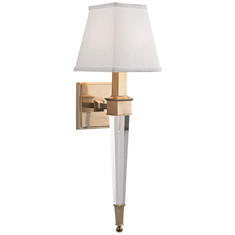 Image 2 Hudson Valley Ruskin 20 1/2" High Aged Brass Wall Sconce