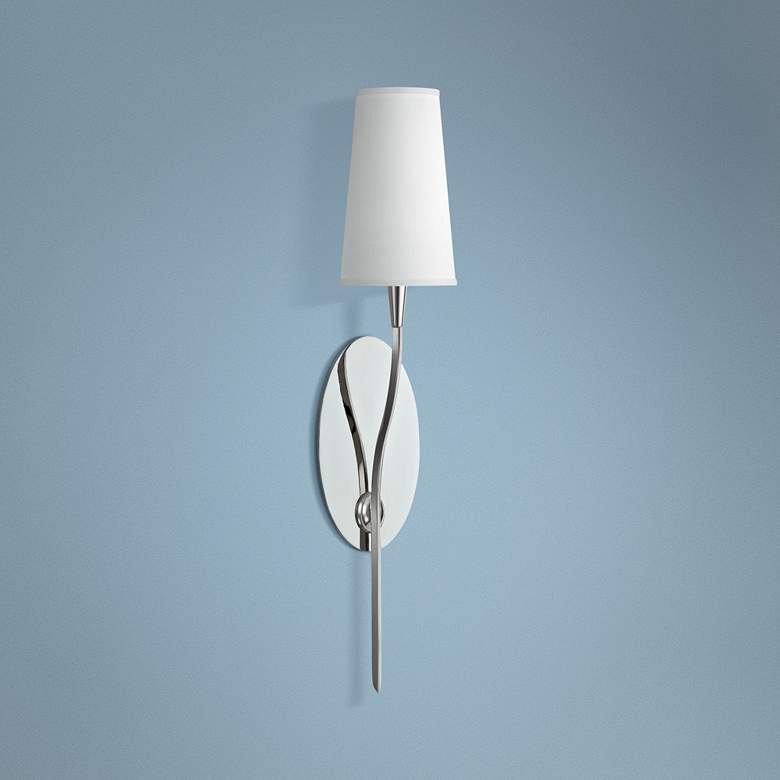Image 1 Hudson Valley Rutland 25 1/2" High Nickel Wall Sconce