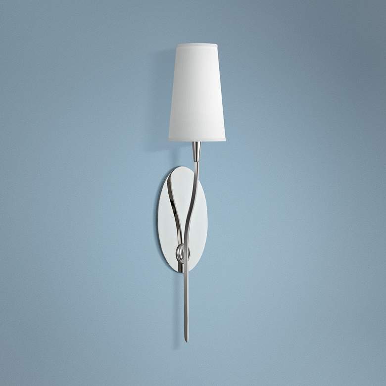 Image 1 Hudson Valley Rutland 25 1/2 inch High Nickel Wall Sconce