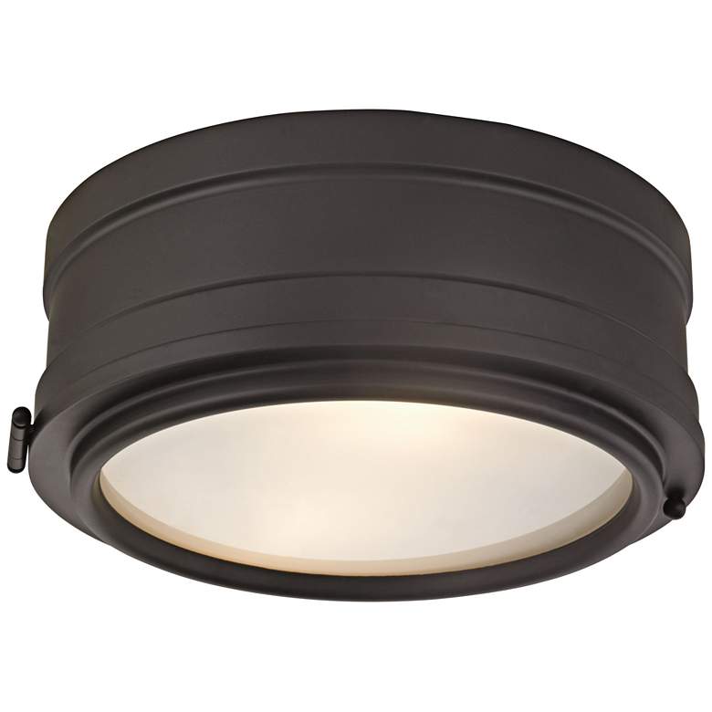 Image 1 Hudson Valley Rye 11" Wide Old Bronze Ceiling Light