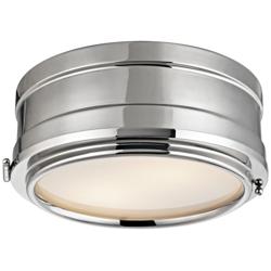 Hudson Valley Rye 11&quot; Wide Polished Nickel Ceiling Light
