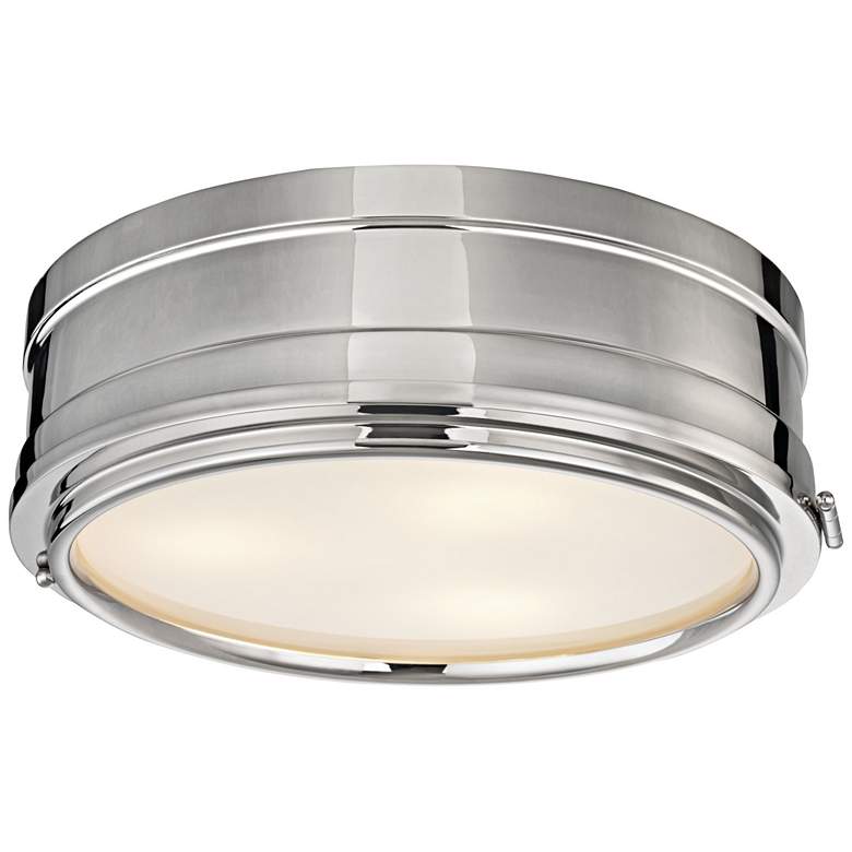 Image 1 Hudson Valley Rye 14 inch Wide Polished Nickel Ceiling Light