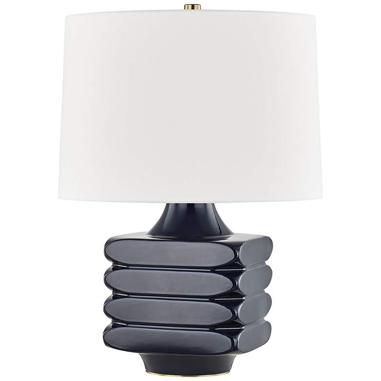 Image 1 Hudson Valley Sag Harbor Midnight Ceramic Accent Table Lamp