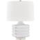 Hudson Valley Sag Harbor White Ceramic Accent Table Lamp