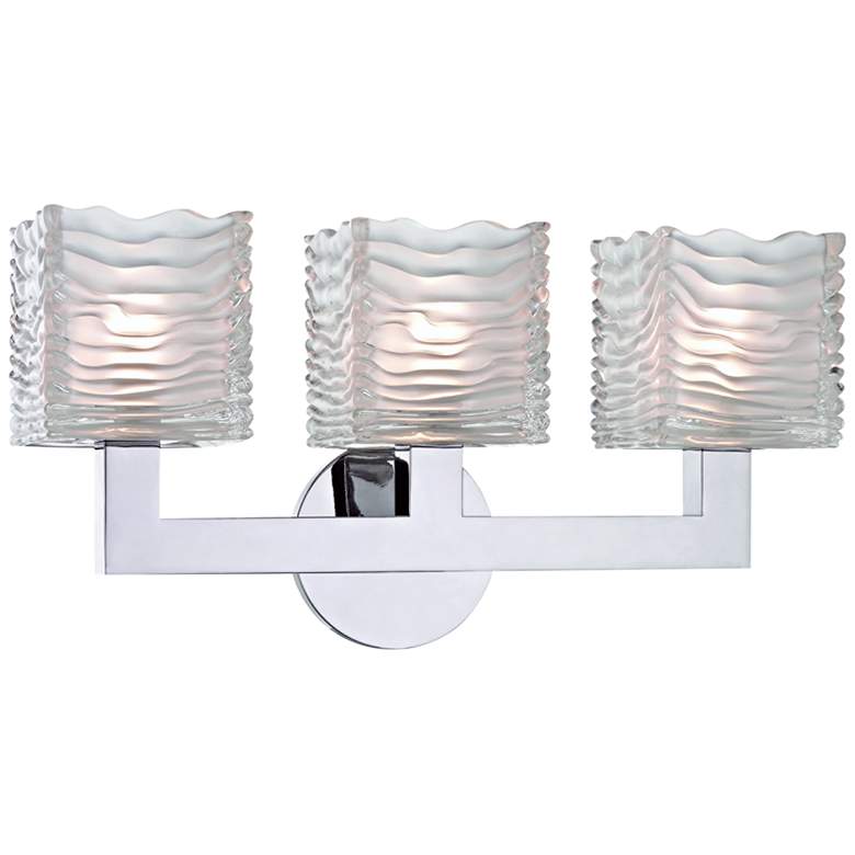 Image 1 Hudson Valley Sagamore 17 1/2" Wide Chrome 3-LED Bath Light