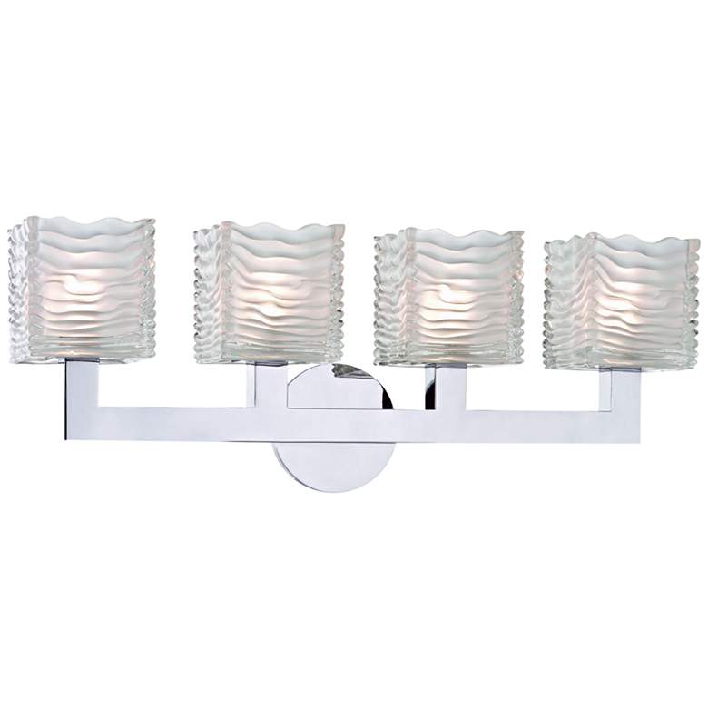 Image 1 Hudson Valley Sagamore 24" Wide Chrome 4-LED Bath Light