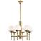 Hudson Valley Salem 27" Wide Aged Brass 6-Light Chandelier