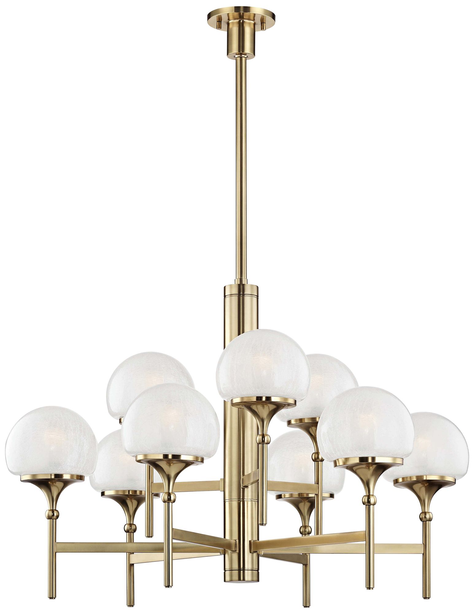 Hudson Valley Salem 36" Wide Aged Brass 9-Light Chandelier