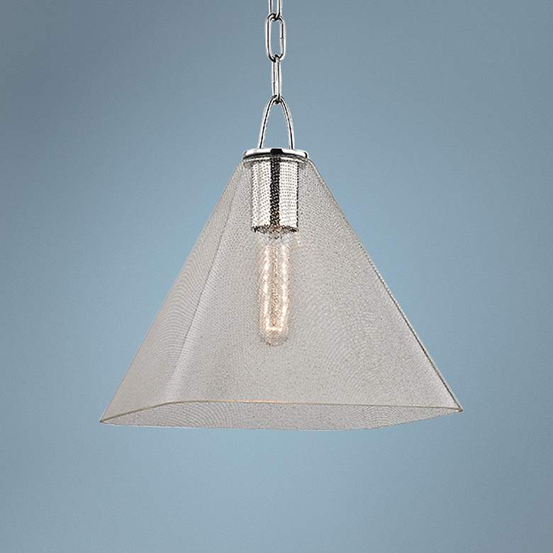 Image 1 Hudson Valley Sanderson 11"W Polished Nickel Mini Pendant