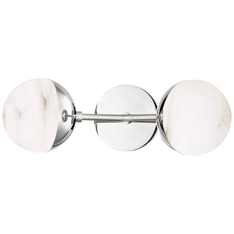 Image 1 Hudson Valley Saratoga 15 3/4 inch High Polished Nickel LED Wall Sconce
