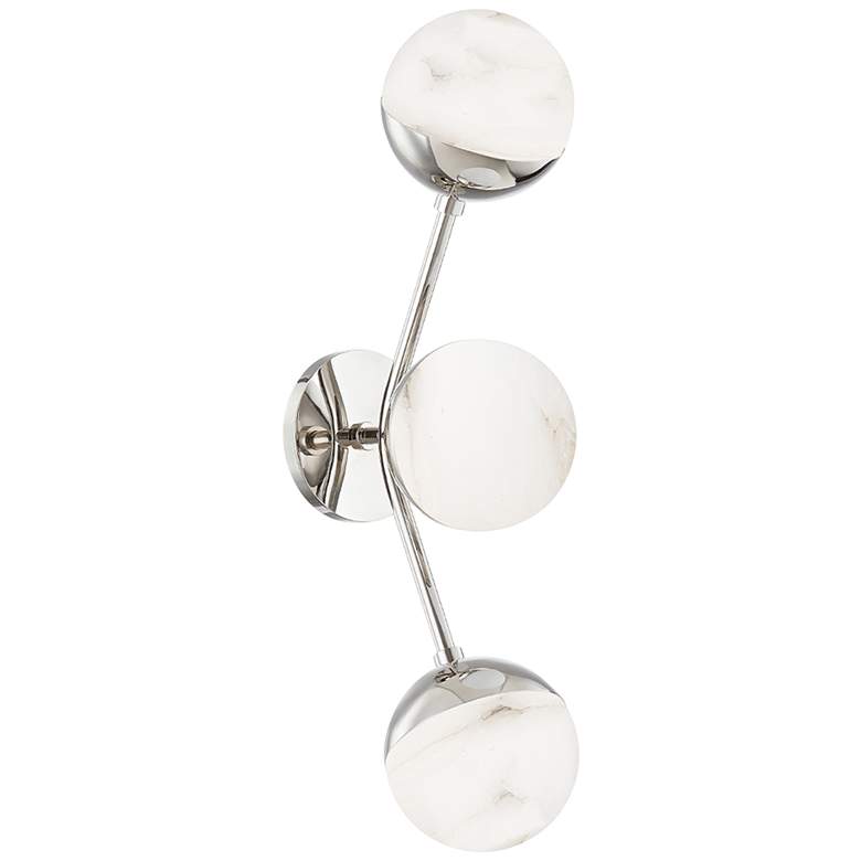 Image 1 Hudson Valley Saratoga 22" High Polished Nickel LED Wall Sconce