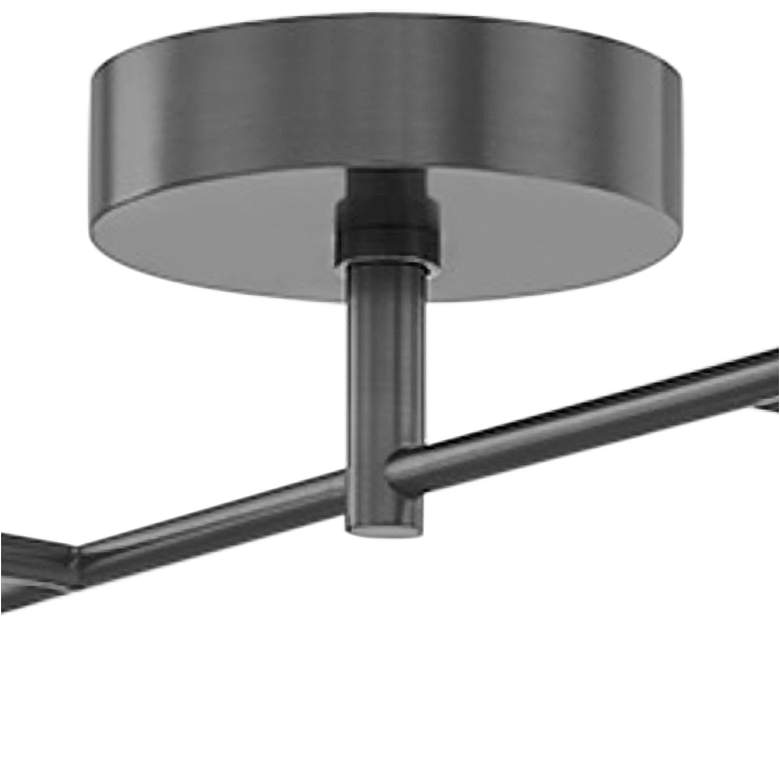 Image 4 Hudson Valley Saturn 43" Wide Old Bronze 4-Light Modern Ceiling Light more views