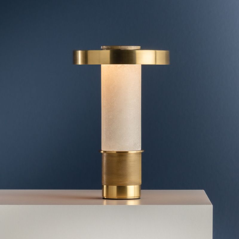 Image 3 Hudson Valley Sefton Rechargeable Table Lamp 6.25 Inch In Aged Brass more views