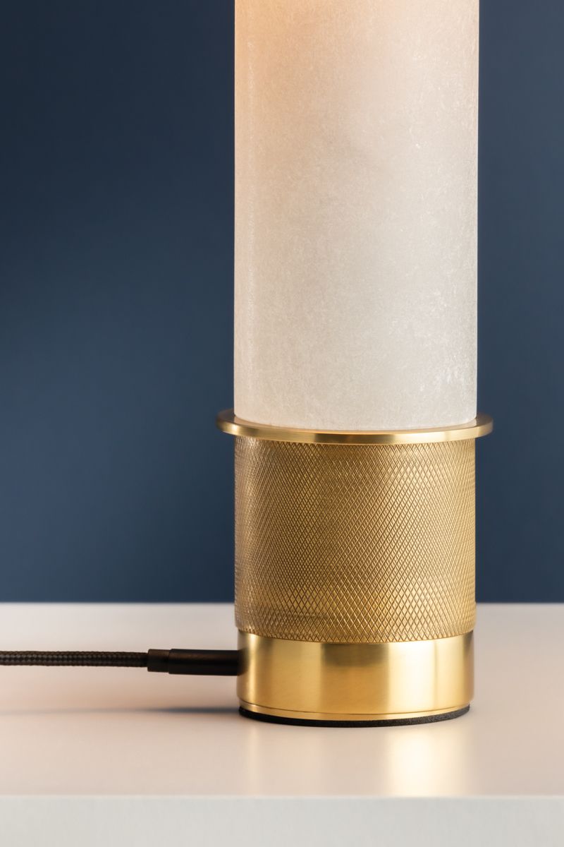 Hudson Valley Sefton Rechargeable Table Lamp 6.25 Inch In Aged Brass