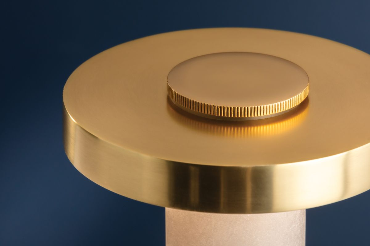 Hudson Valley Sefton Rechargeable Table Lamp 6.25 Inch In Aged Brass