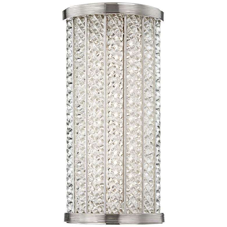 Image 1 Hudson Valley Shelby 14 inchH Polished Nickel LED Wall Sconce